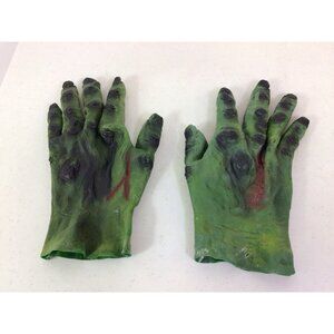 Vintage Ben Cooper Frankenstein Green Monster Hands Gloves 1984